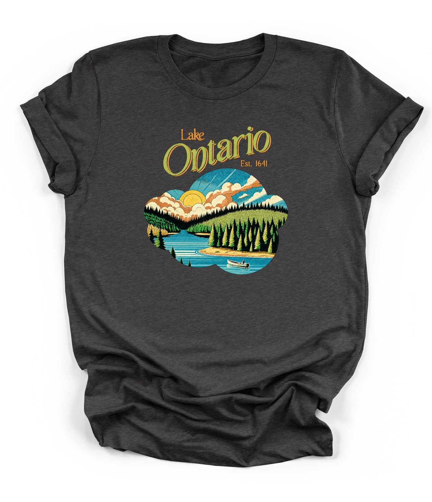 Lake Ontario Sunset Canoe Tee