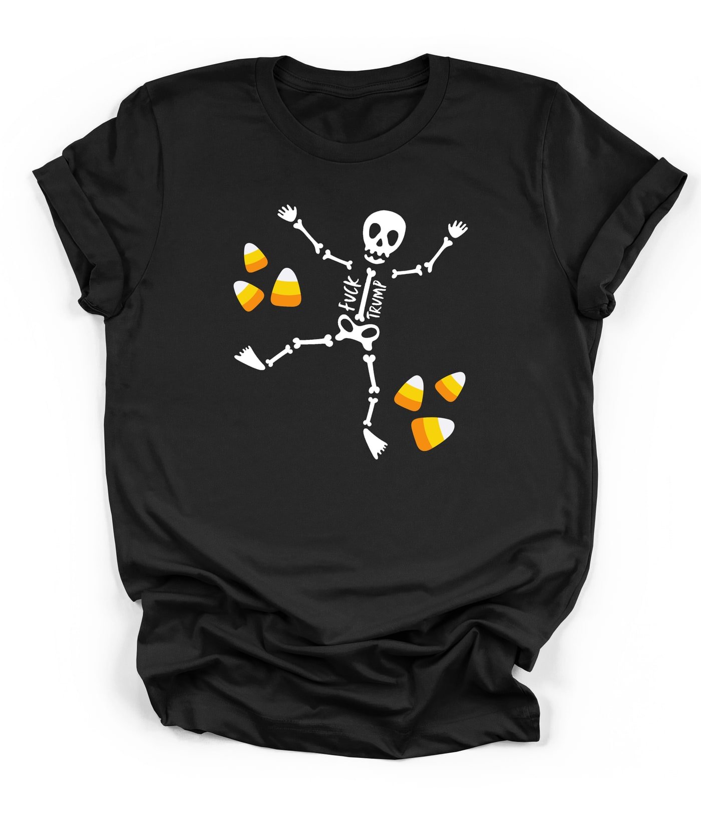 Fuck Trump Skeleton Halloween Tee