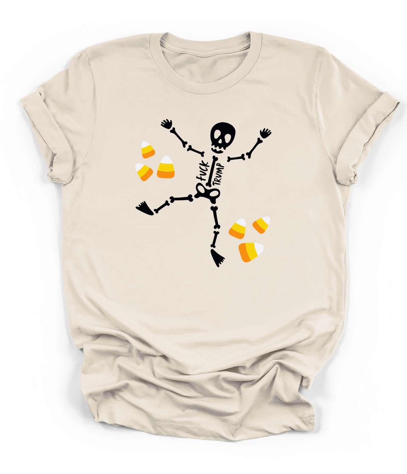 Fuck Trump Skeleton Candy Corn Tee